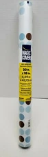 Magic Cover Drawer Shelf Liner Self Adhesive,POLKA-BLUE,20' x 18",30 sq ft
