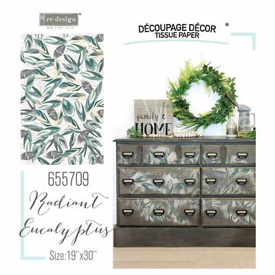Radiant Eucalyptus | Décor Decoupage Tissue | Redesign with Prima 19''x30''