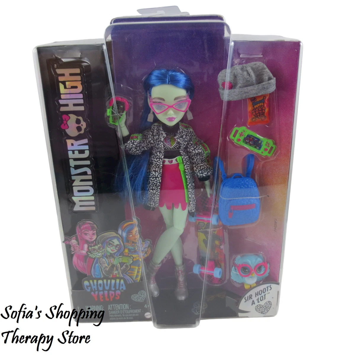 Monster High Ghoulia Yelps Doll With Pet And Accessories