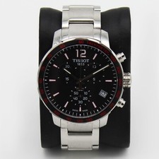 Men's Tissot Quickster Chronograph Black Dial Pre-owned T095.417.11.057.00