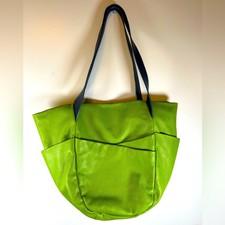 Olivia Harris By Joy Gryson Lime Green Over Sized Shoulder Bag Previously Owned