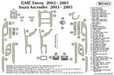 Gmc Envoy 2002 2003 2004 2005 Dash Trim Kit C Gmc Envoy 2002 2003 2004 2005 Dash Trim Kit C