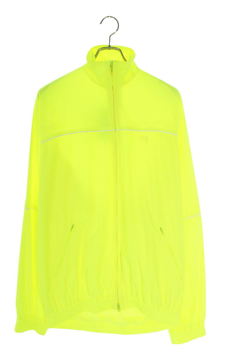 Balenciaga Size 42 Yellow B Logo Track Blouson Jacket with Balenciaga Size 42 Yellow B Logo Track Blouson Jacket with