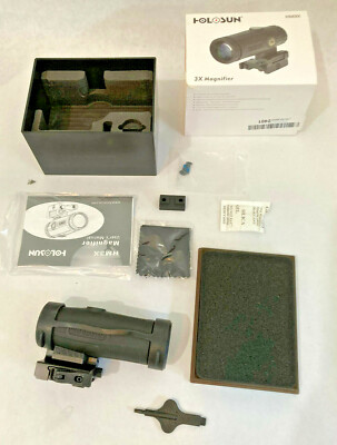 Holosun HM3X Red Dot Magnifier, 3X, Integrated QD Mount w/Optional Spacer, HM3X