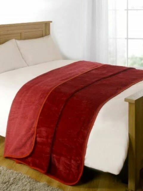 Faux Fur Red Decorative Throws