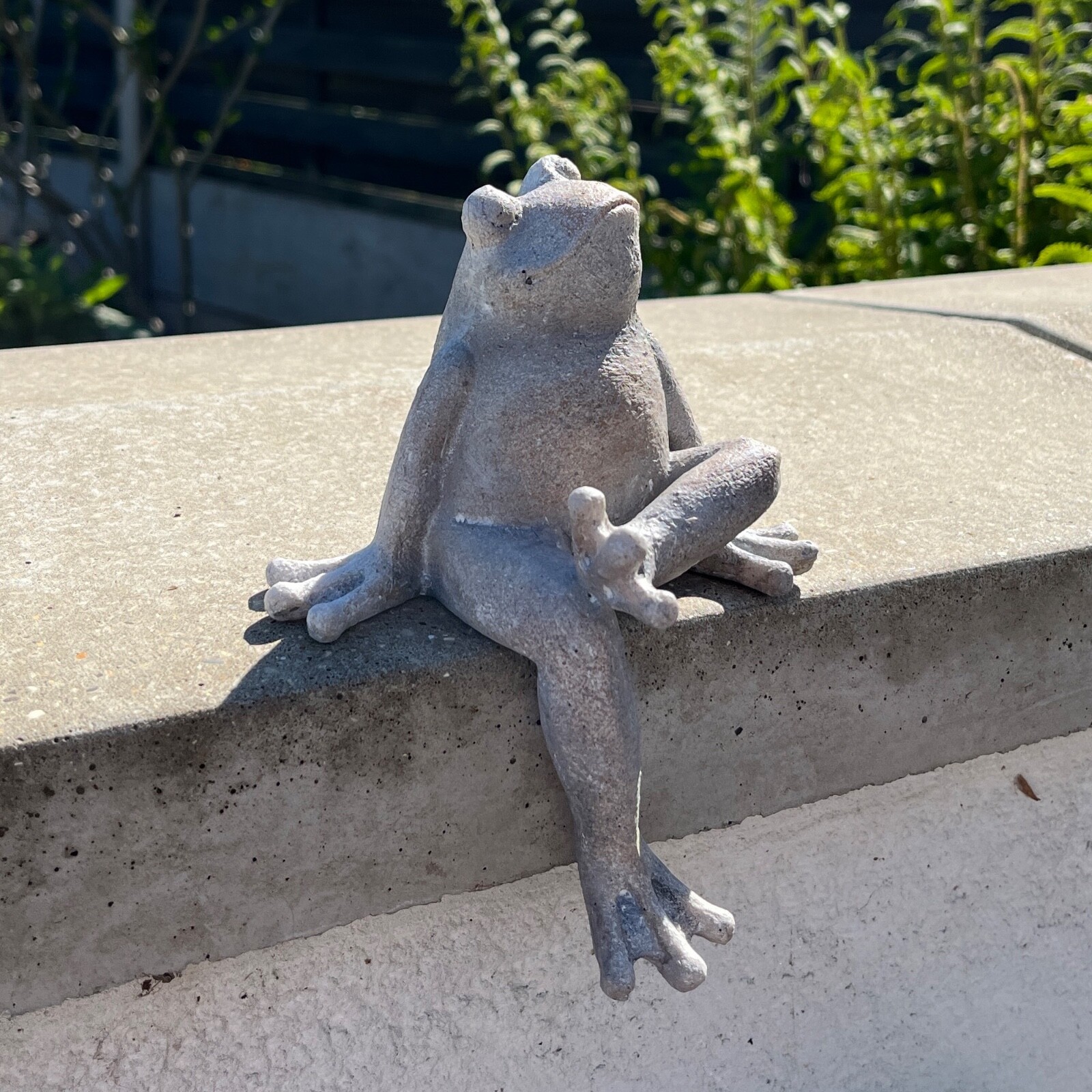 Frog  Garden Ornaments and Statues Wall Decoration Animal Figurine Pond Gift D2
