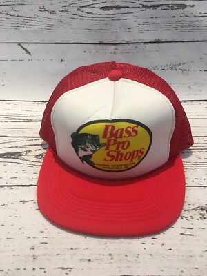 Vintage Bass Pro Shops Fish Logo Mesh 