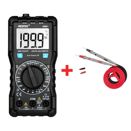 DM91 Digital Multimeter 2000 Counts AC DC Voltage MESTEK NCV Multimeter 1PC - Picture 8 of 16