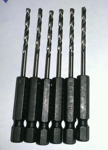 2.5mm Drill Bits 6 pcs ( slightly 