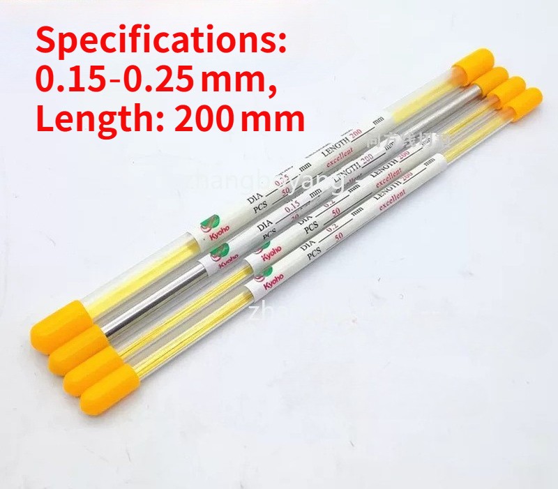 0.1/0.15/0.2/0.25*200mm Single Hole Brass/Red Copper Tube Electrode EDM Machine