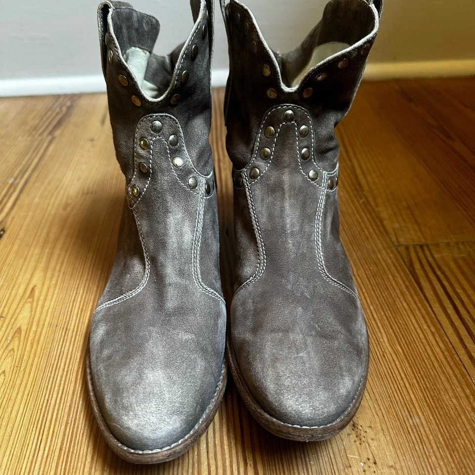 Janet & Janet Western Marrón Tachonado Botas Vaqueras TALLA 38/7 Foto 2 de 4