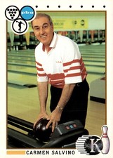 #75 Carmen Salvino Kingpins 1990 PBA Bowling Card