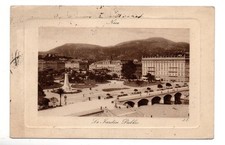 CPA Cadre relief ALPES MARITIMES 06 NICE LE JARDIN PUBLIC 28/12/1908