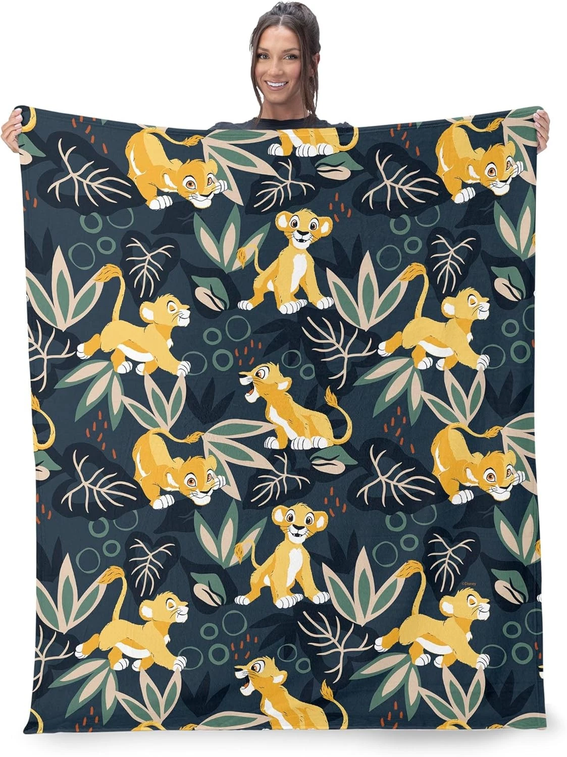 Disney Lion King, Simba Pattern DisneyFriends Fleece Blanket
