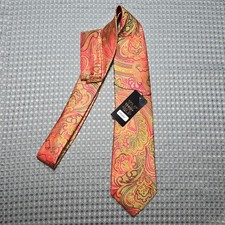 NWT Verse 9 Mens Tie Paisley COLOR CHANGING Luxury Silk w/ Pocket Square