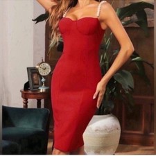New Pearls straps dress Size XS