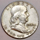 1962-D Franklin Half Dollar - Extra Fine - #2635EB
