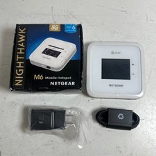 Netgear Nighthawk M6 White 2.4" Touchscreen Wi-Fi 5G LTE Mobile Hotspot Router