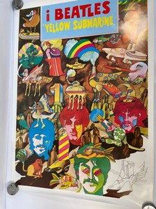 VTG Beatles “Yellow Submarine” Poster – Psychedelic Pop Art Print