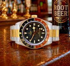 2025 Tudor Black Bay GMT Root Beer steel and gold watch Tudor warranty Mar 2030