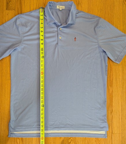 Peter Millar Performance Harbour Town Golf Links Polo Shirt Large Harlow AOP - Picture 11 of 12