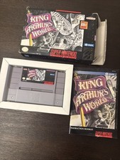 KING ARTHUR'S WORLD for Super Nintendo SNES. Complete CIB Box, manual, cart. VGC