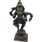 Bronze Dancing Ganesha Statue Indian Antique Figurine Collectible Sculpture AC