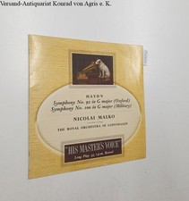 Symphony Nr. 92 in G major Oxford : No. 100 in G major Military : Nicolai Malko 