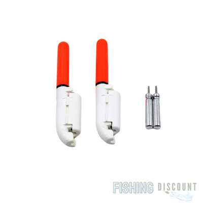 2 Pack | LED Glow Sticks with Battery - Red or Green for Night Fishing