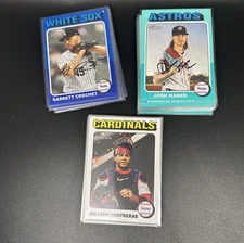 2024 Topps Heritage High Number Parallel You Pick Aqua, White, Dark Blue Boarder