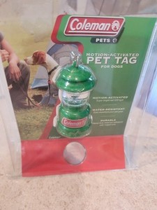 Coleman Pets Motion Activated Pet Tag For Dogs LED Lantern Water Resistant NEW