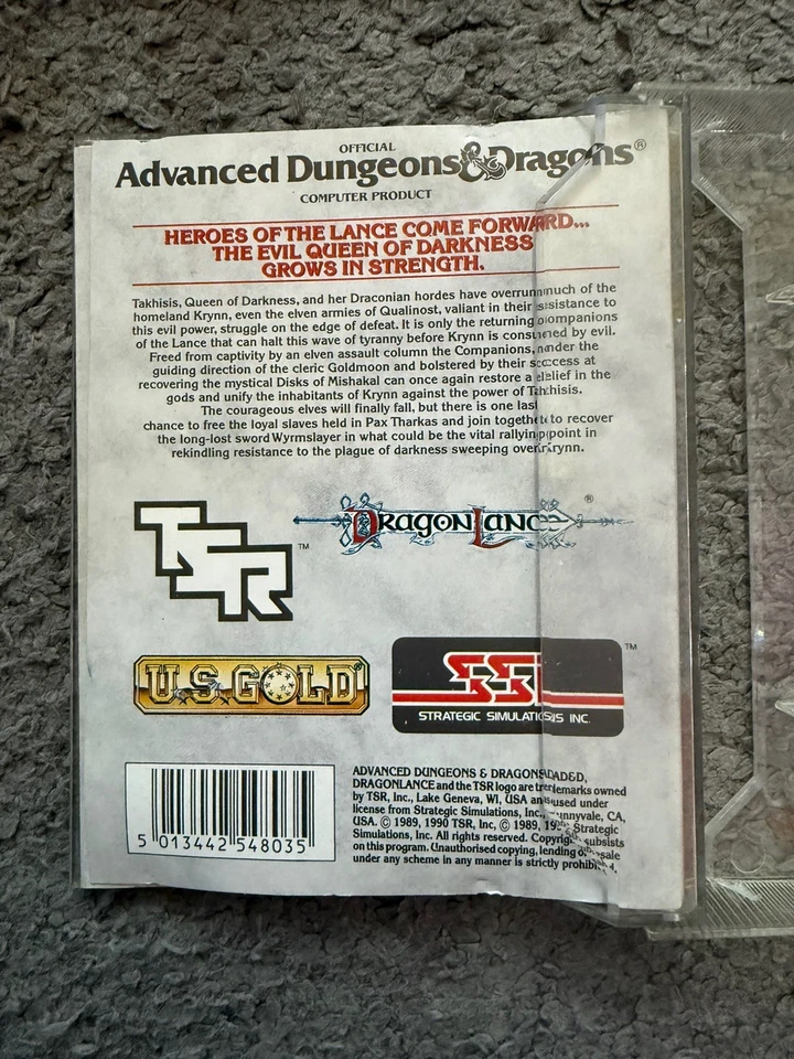 Advanced DUNGEONS & DRAGONS Dragons Of Flame COMMODORE 64 game tested see Pic  - Image 4 of 4