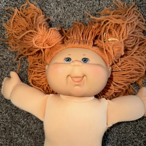 2004 Cabbage Patch Doll - Red / Orange Hair W/ Blue Eyes - No Clothing