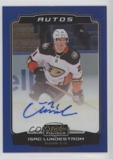 2022-23 O-Pee-Chee Platinum Blue Rainbow Auto Isac Lundestrom #BA-IL Auto 1e05