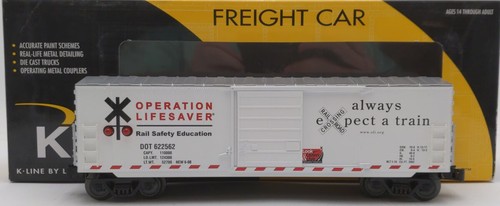 Lionel 6-22562 O Gauge Funcionamiento Salvavidas Boxcar con Luces Intermitentes MT/Caja | Condition: New