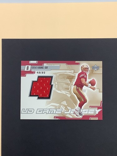 2000 Upper Deck UD Game Jersey #SY Steve Young 49ers NFL Game Used Jersey card