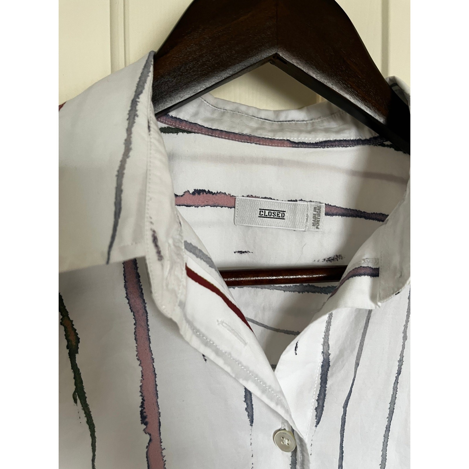 Closed Structured Cotton Button Down Menswear Sty… - image 4