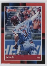 2022 Panini Donruss Retro 1988 Variation Holo Red Bryce Harper (Mondo) #251 2s1