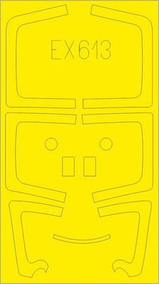 Eduard 1/48 paint masks Su-27UB for Hobby Boss - EX613