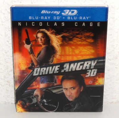 Blu-Ray Drive Angry 3D (2011) Uncut FSK18 mit Nicolas Cage + Lenticular Schuber
