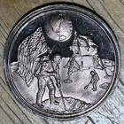 1969 Moon Landing Apollo 11 0.999 Silver Medal Aldrin Armstrong Collins — photo 3