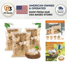 Soft, Dust-Free Bird Nesting Material for Parakeets and Finches - Easy to Clean
