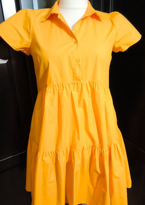 RESERVED Damen Kleid, Gr. 42, Blusen Kleid, 100% Baumwolle, wie NEU