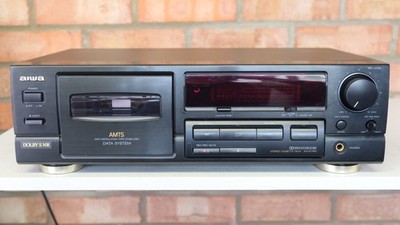 Aiwa AD-S750 Stereo Cassette Deck mit HX Pro - Power Up reparaturbedürftig - DEFEKT