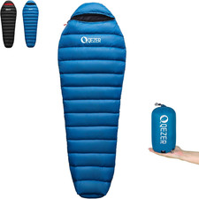 0 Degree down Sleeping Bag for Adults,Cold Weather Backpacking | 650 Fill Power