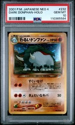 Dark Donphan (No.232) Darkness, and to Light Holo Rare Japanese