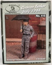 ROYAL MODEL 415 DIORAMA ACCESSOIRES TANKISTE ALLEMAND ITALIE 1944 1/35