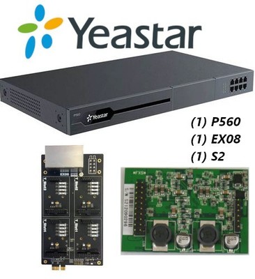 Yeastar P560 VoIP IP PBX 100 System + S2 Module + EX08 Expansion