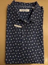 Tommy Bahama Mens Bahama Coast L Navy Large Brand New NWT Polo Camp Light Cool