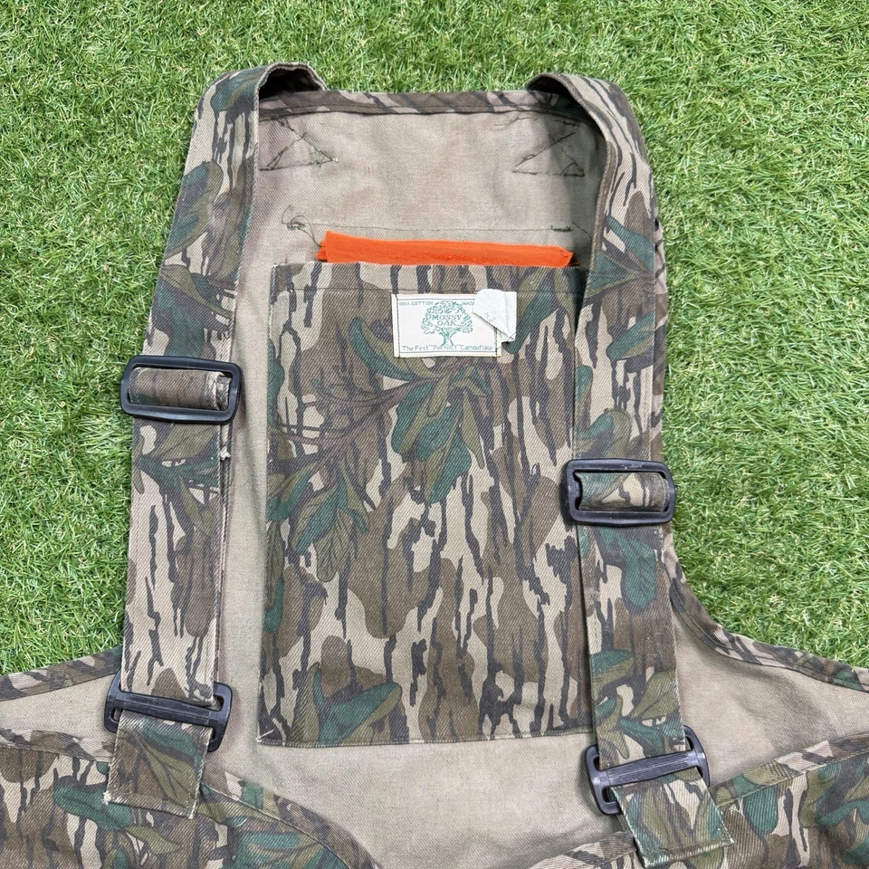 Vintage Mossy Oak Green Leaf Camo Turkey Hunting Vest Size XL Made In USA - Image 4 of 4